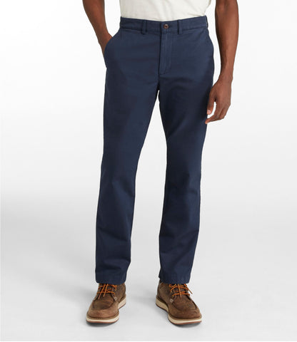 L.L.Bean Men's Lakewashed® Stretch Khakis, Standard Athletic Fit Heritage Khaki
