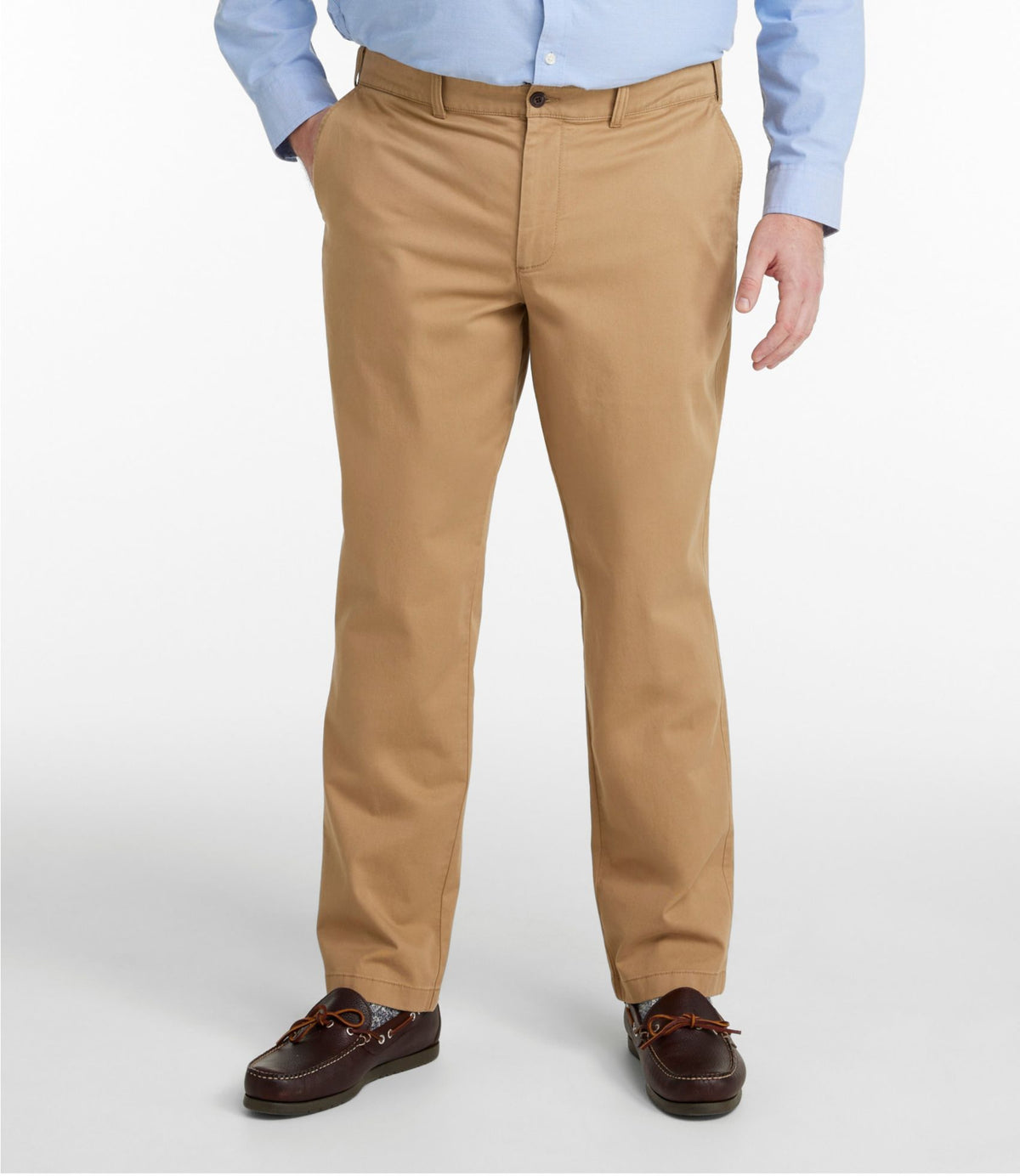 L.L.Bean Men's Lakewashed® Stretch Khakis, Standard Athletic Fit Heritage Khaki