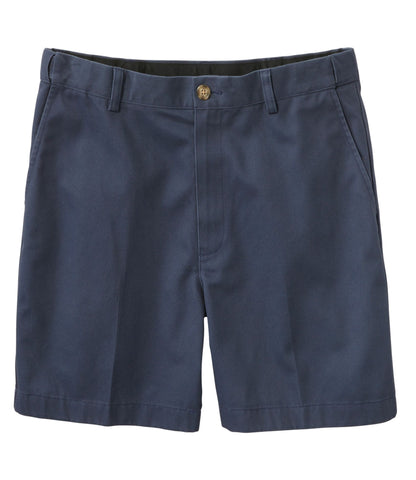 L.L.Bean Men's Wrinkle-Free Double L® Chino Shorts, Natural Fit, Hidden Comfort Waist, 8" Carbon Navy