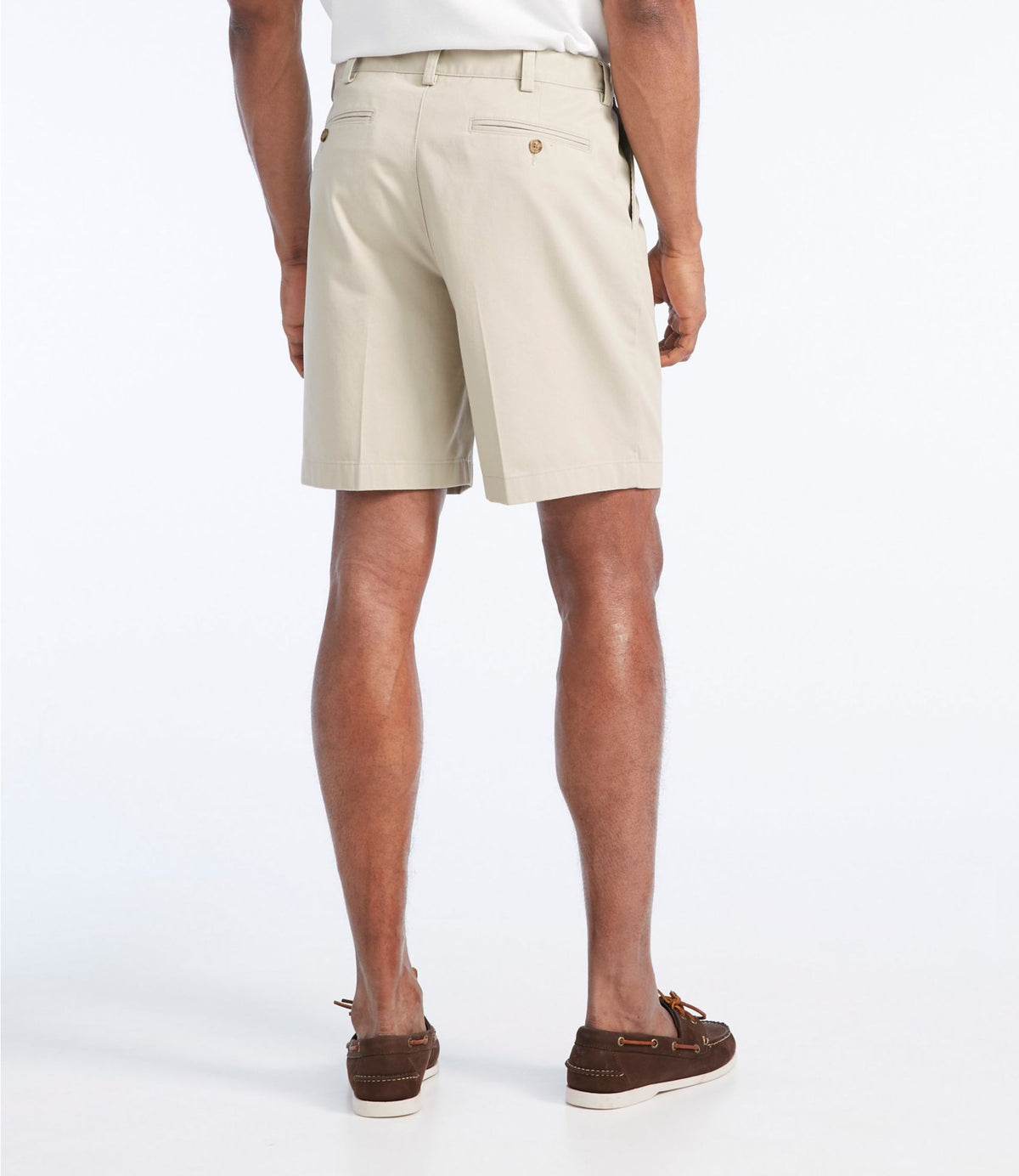 L.L.Bean Men's Wrinkle-Free Double L® Chino Shorts, Natural Fit, Hidden Comfort Waist, 8" Carbon Navy