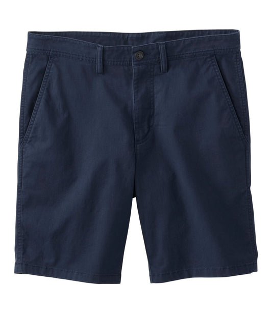 L.L.Bean Men's Sunwashed Khaki Shorts, 9" Carbon Navy