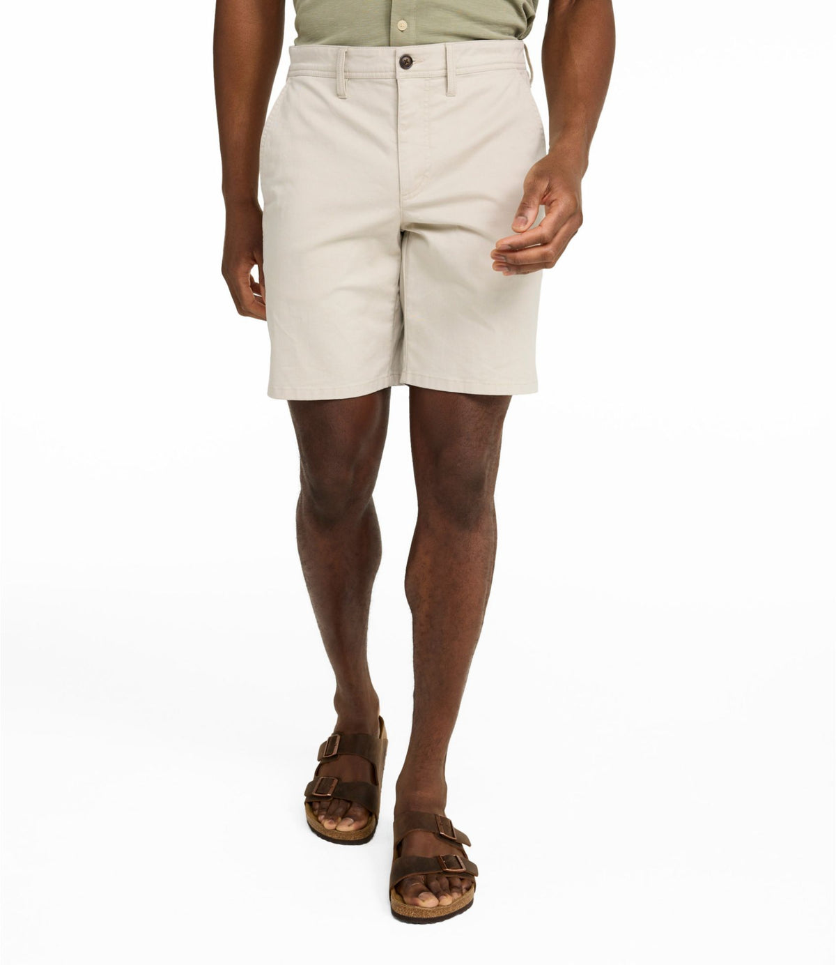 L.L.Bean Men's Sunwashed Khaki Shorts, 9" Carbon Navy