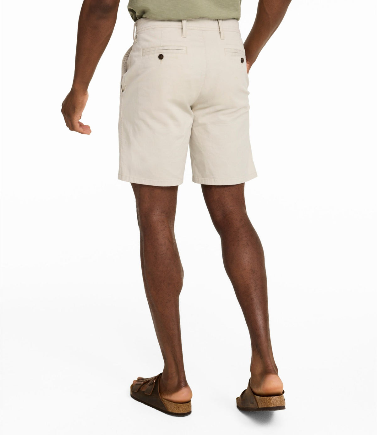 L.L.Bean Men's Sunwashed Khaki Shorts, 9" Carbon Navy