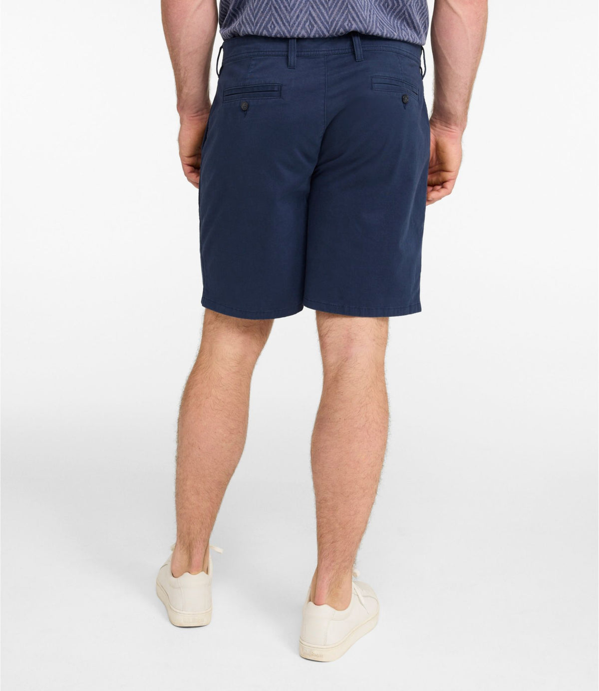 L.L.Bean Men's Sunwashed Khaki Shorts, 9" Carbon Navy
