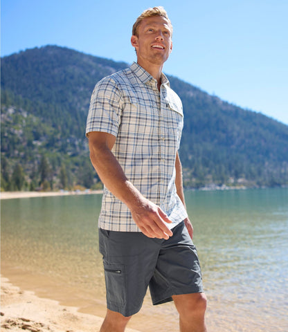 L.L.Bean Men's Cresta Shorts, 10" Alloy Gray