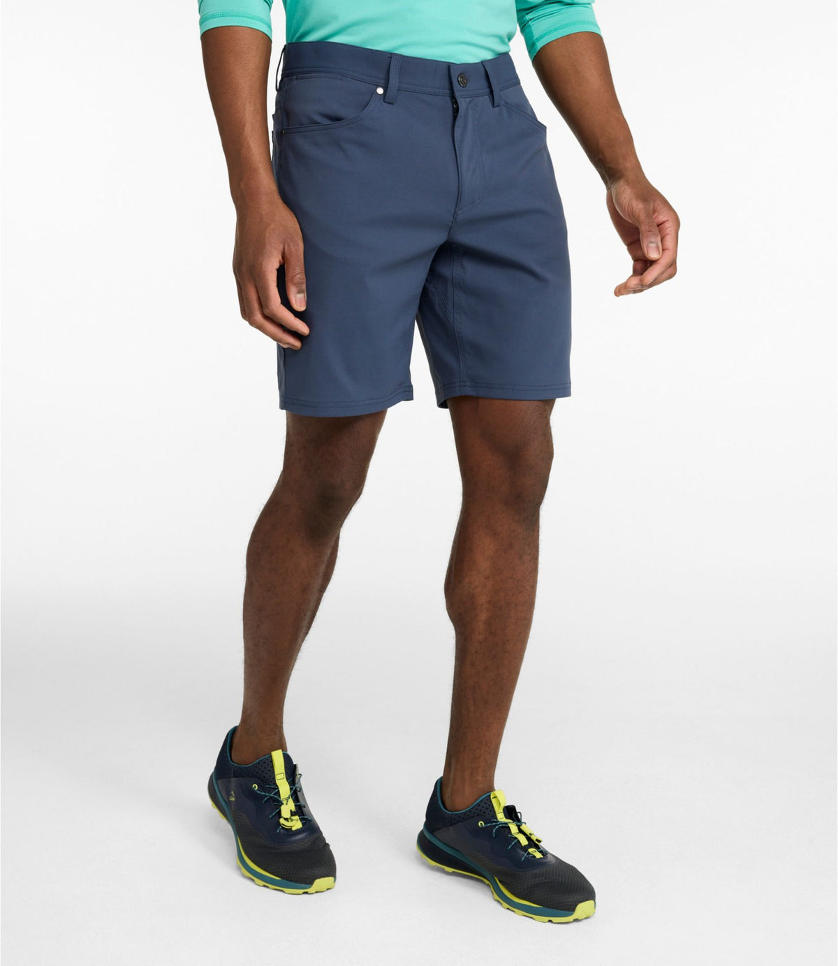 L.L.Bean Men's VentureStretch Five-Pocket Shorts, 9" Carbon Navy