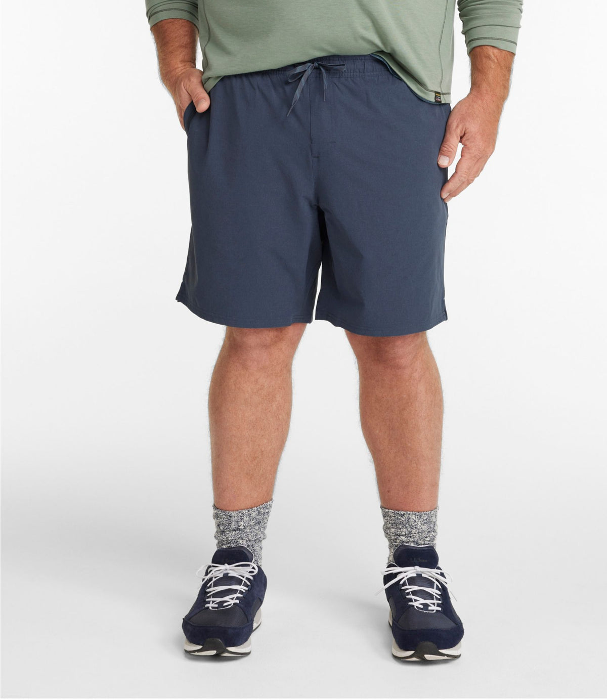 L.L.Bean Men's L.L.Bean Multisport Shorts, 9" Alloy Gray