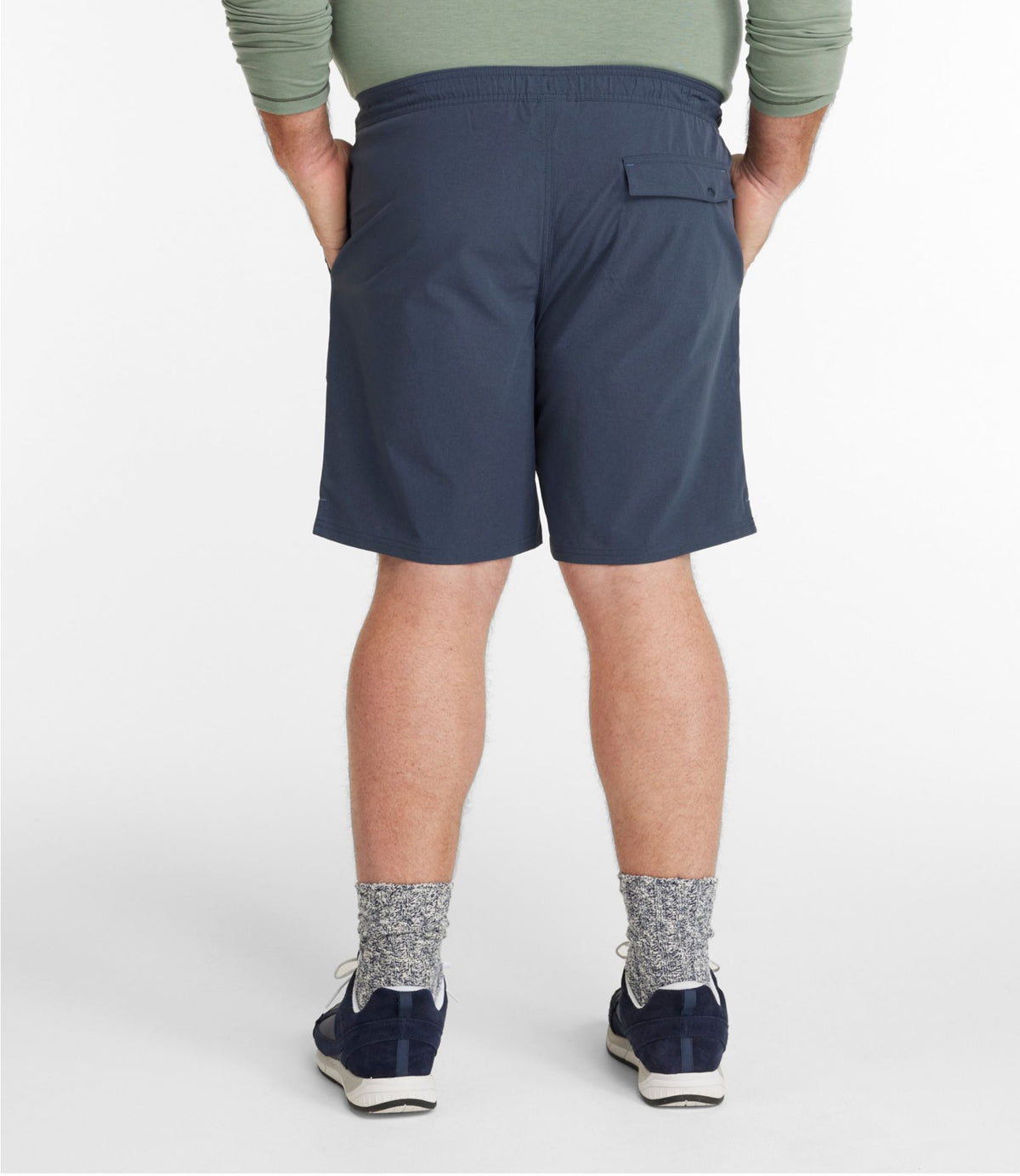 L.L.Bean Men's L.L.Bean Multisport Shorts, 9" Alloy Gray