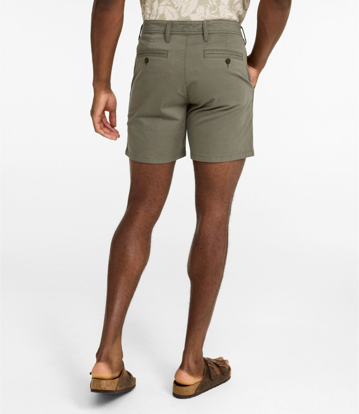 L.L.Bean Men's Sunwashed Khaki Shorts, 7" Carbon Navy