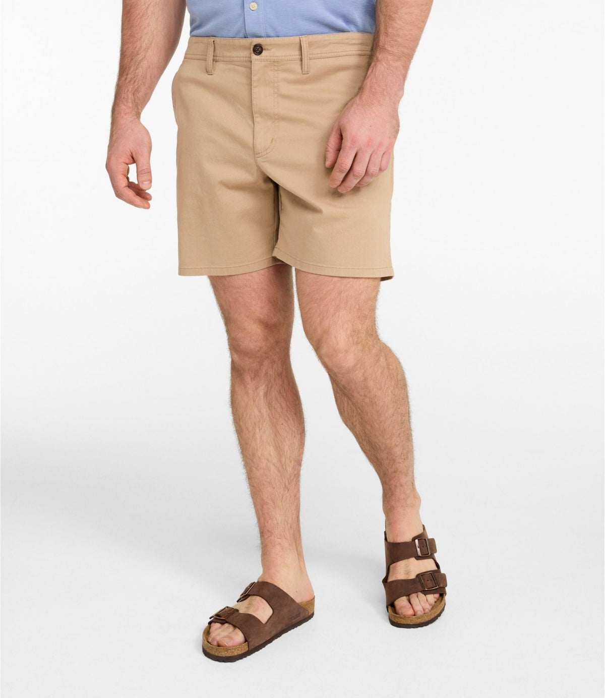 L.L.Bean Men's Sunwashed Khaki Shorts, 7" Carbon Navy
