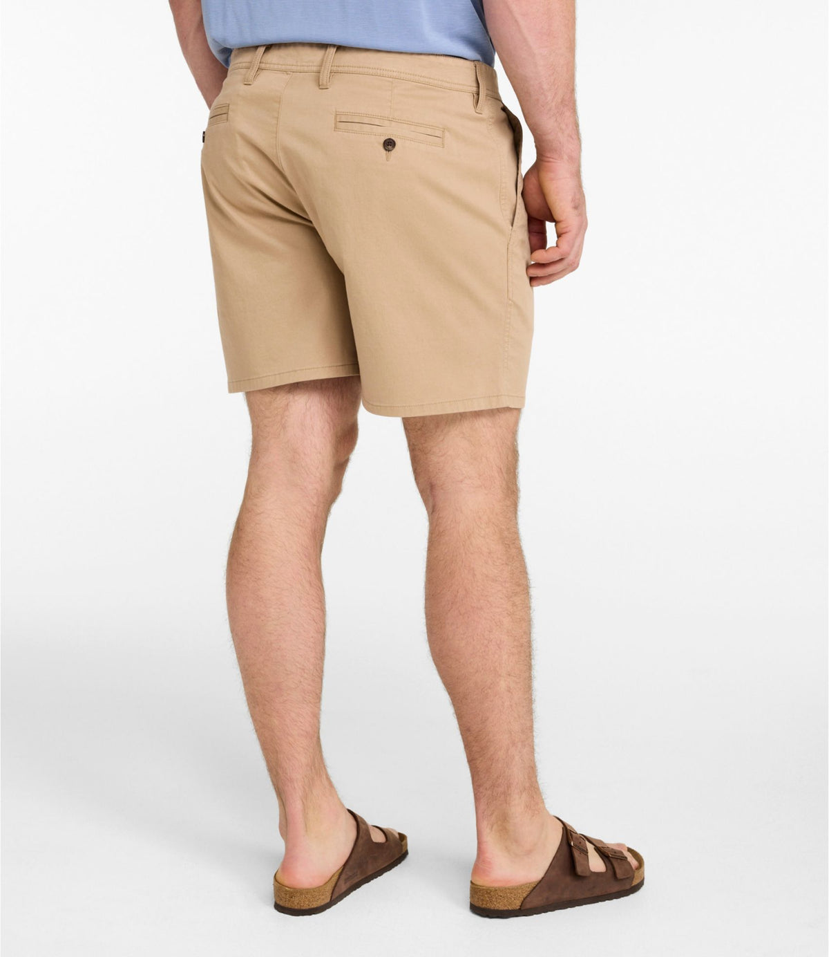 L.L.Bean Men's Sunwashed Khaki Shorts, 7" Carbon Navy