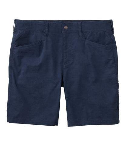 L.L.Bean Men's Mountainside Ripstop Shorts, 8" Carbon Navy