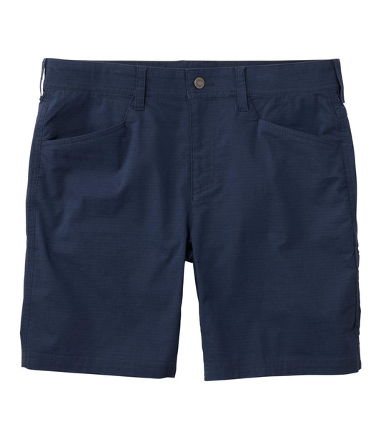 L.L.Bean Men's Mountainside Ripstop Shorts, 8" Carbon Navy