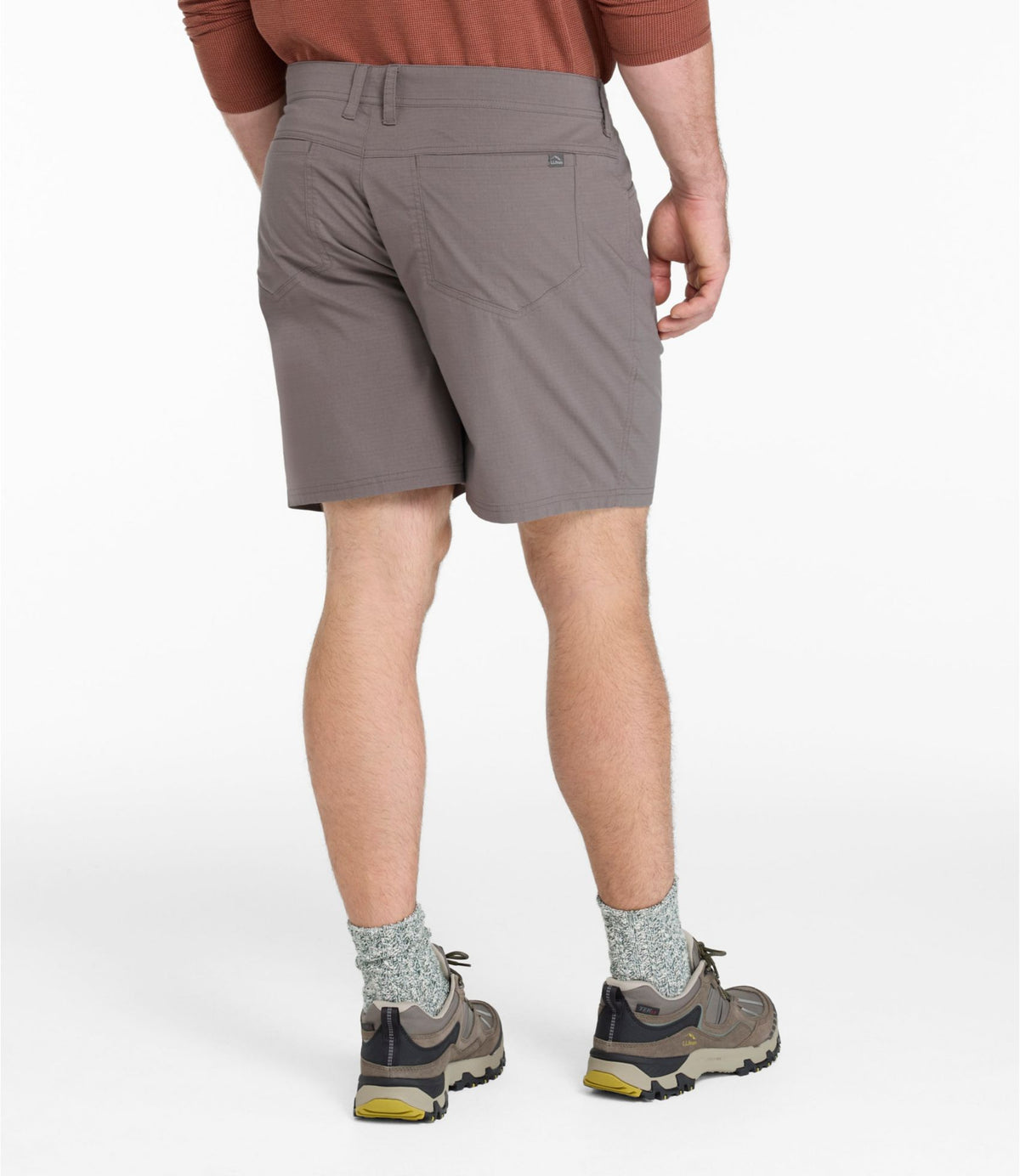 L.L.Bean Men's Mountainside Ripstop Shorts, 8" Carbon Navy