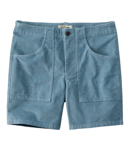 L.L.Bean Men's BeanFlex® Corduroy Shorts, 7" Cadet Blue