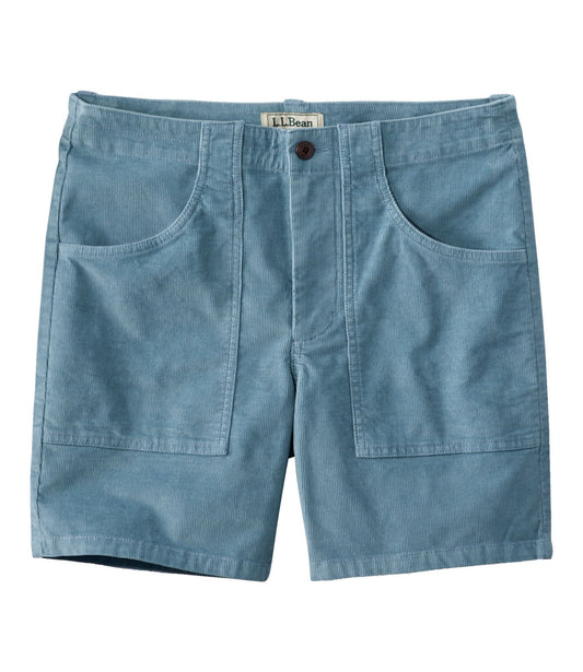 L.L.Bean Men's BeanFlex® Corduroy Shorts, 7" Cadet Blue