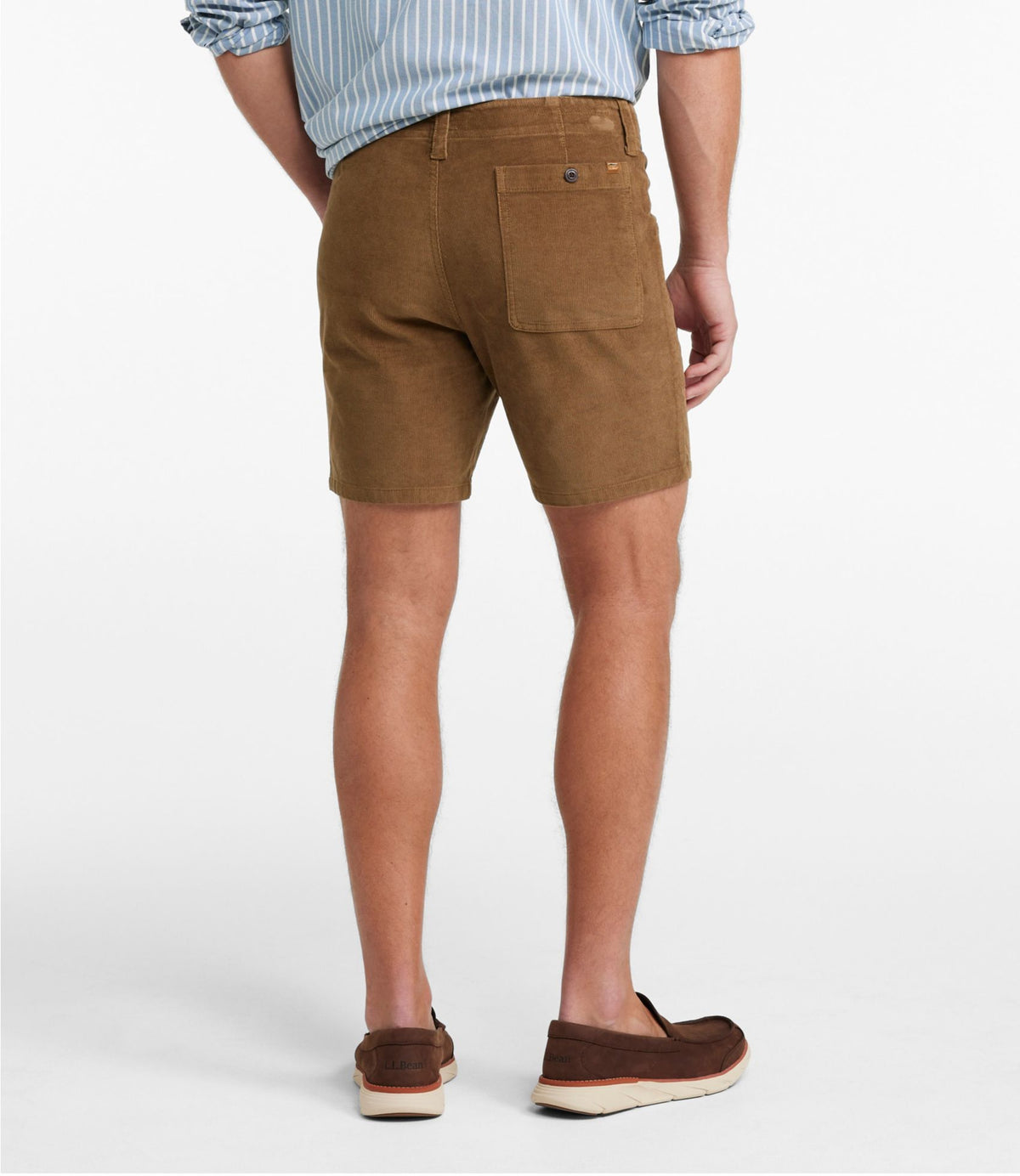 L.L.Bean Men's BeanFlex® Corduroy Shorts, 7" Cadet Blue