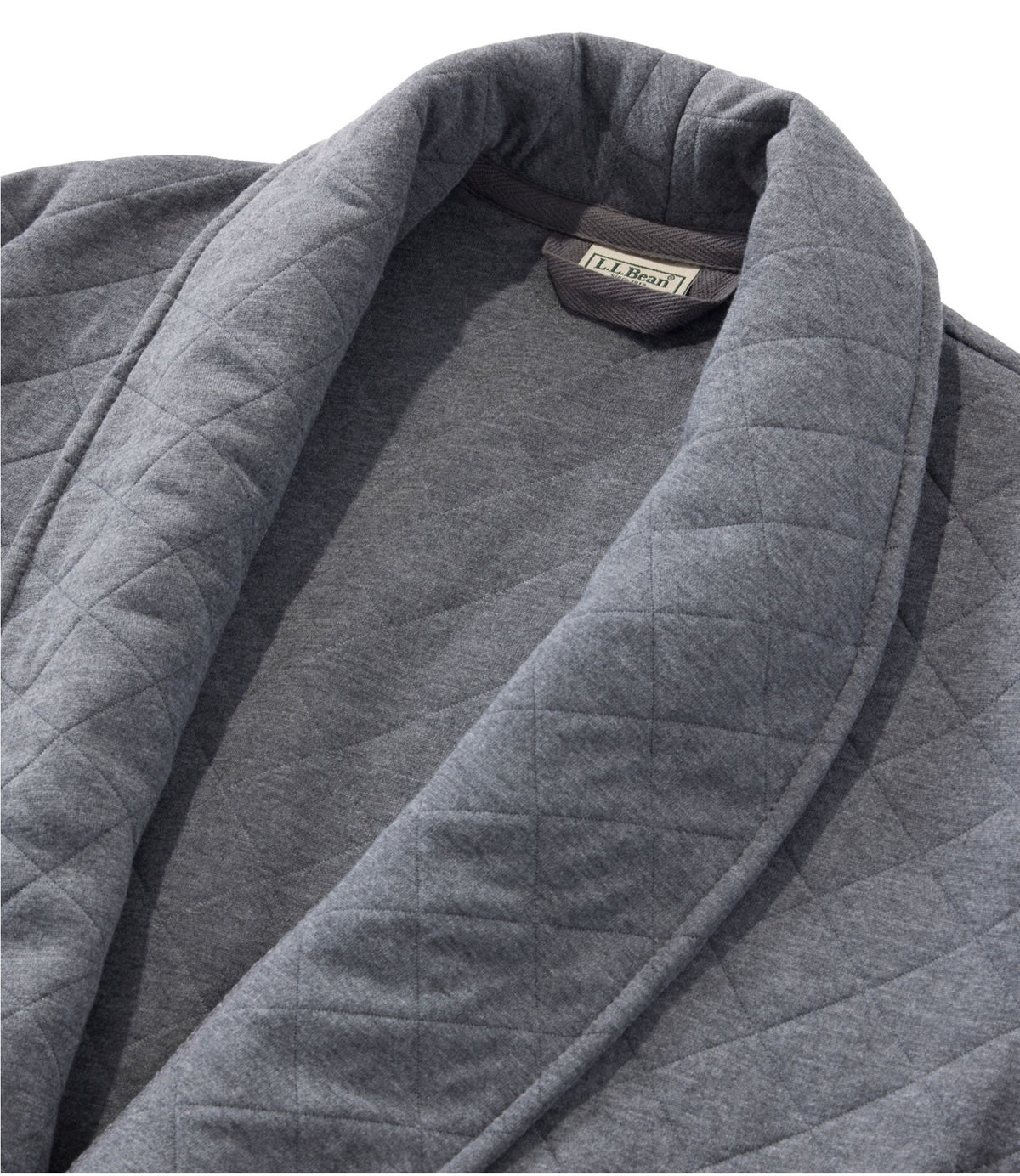 L.L.Bean Men's Quilted Robe Classic Navy