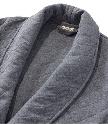 L.L.Bean Men's Quilted Robe Classic Navy