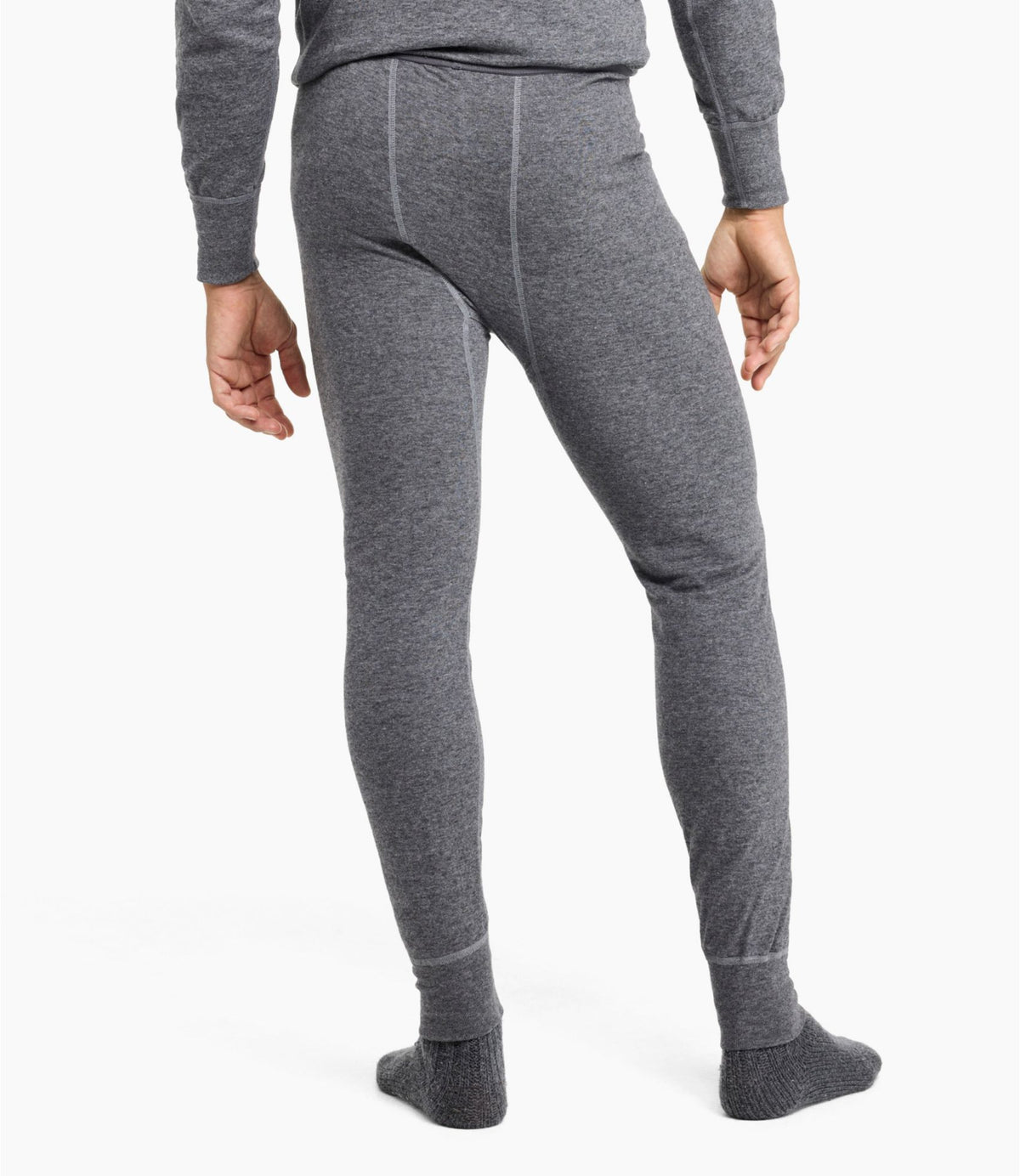 L.L.Bean Men's Double-Layer Underwear, Pants Charcoal Heather