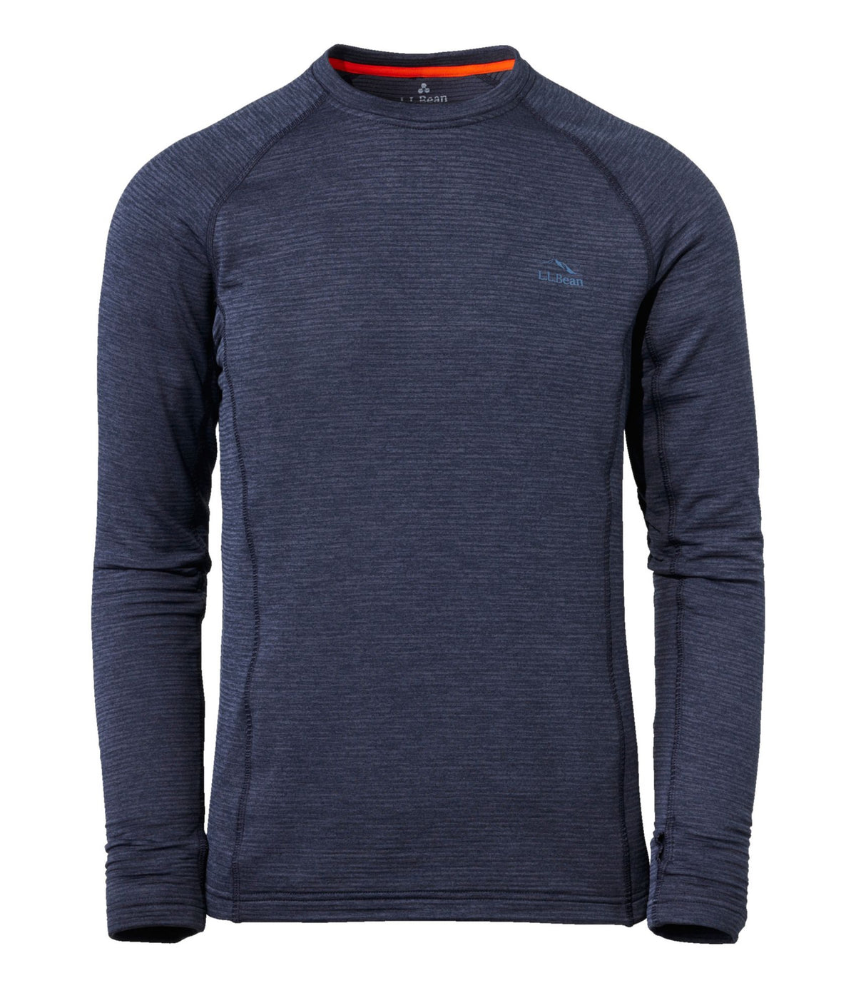 L.L.Bean Men's L.L.Bean Midweight Base Layer Crew Top Carbon Navy