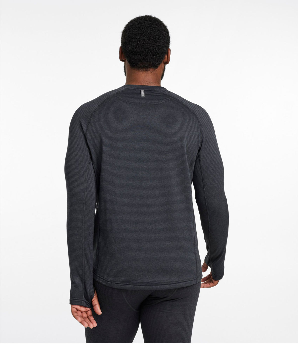 L.L.Bean Men's L.L.Bean Midweight Base Layer Crew Top Carbon Navy