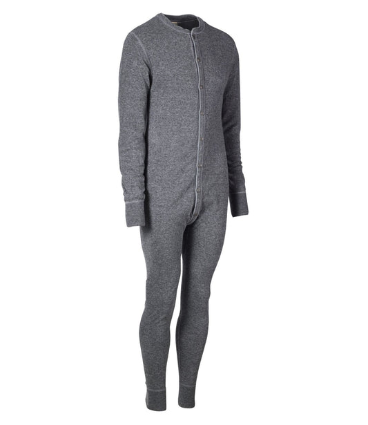 L.L.Bean Men's Two-Layer Union Suit Charcoal