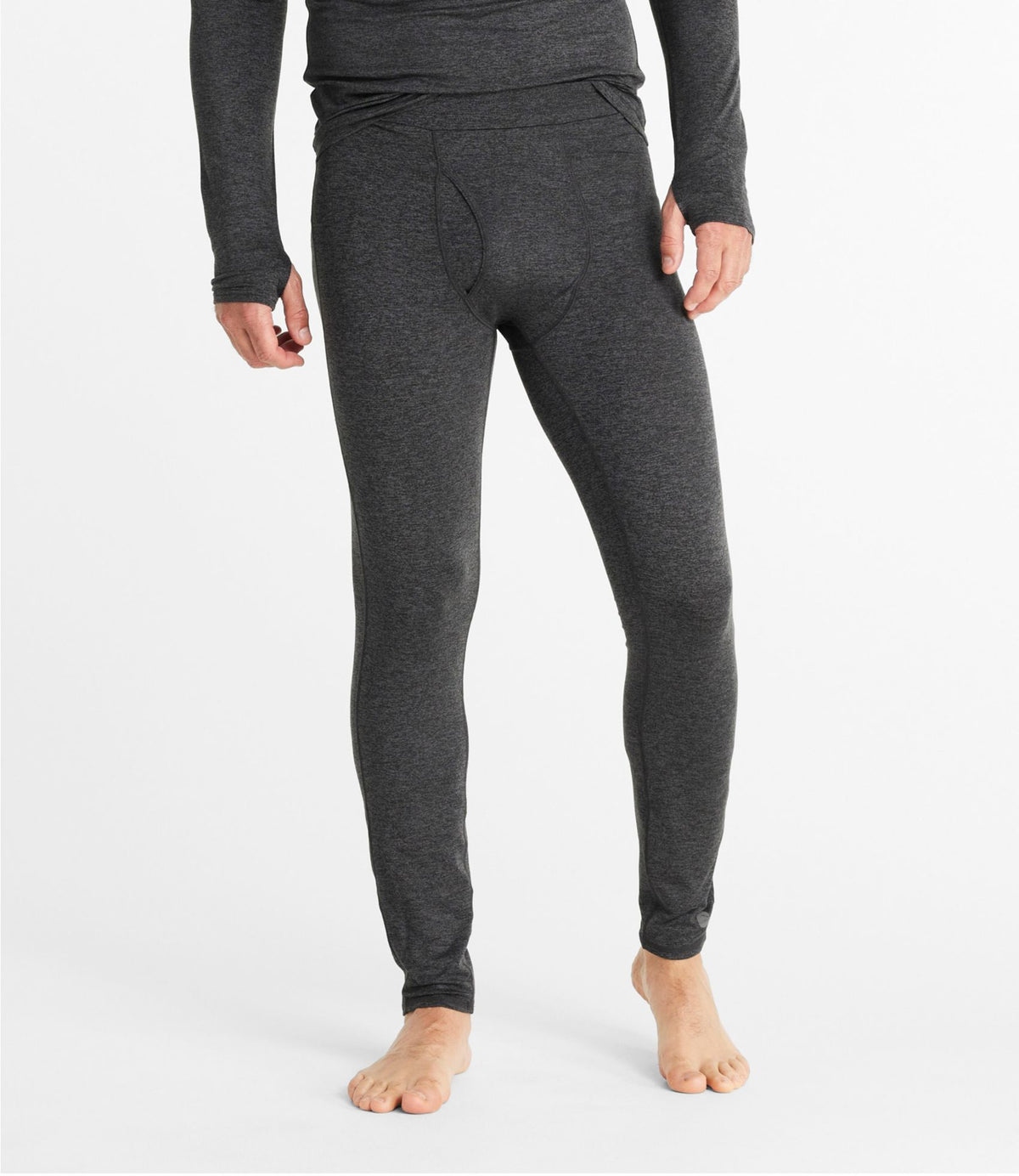 L.L.Bean Men's L.L.Bean Simple Soft Base Layer, Pants Faded Sage Heather