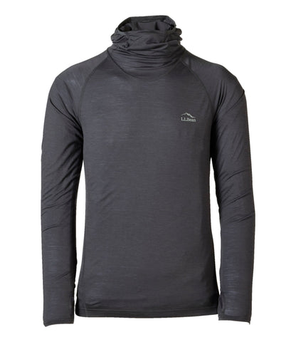 L.L.Bean Men's Cresta Wool Ultralight 150 Base Layer, Hoodie Alloy Gray