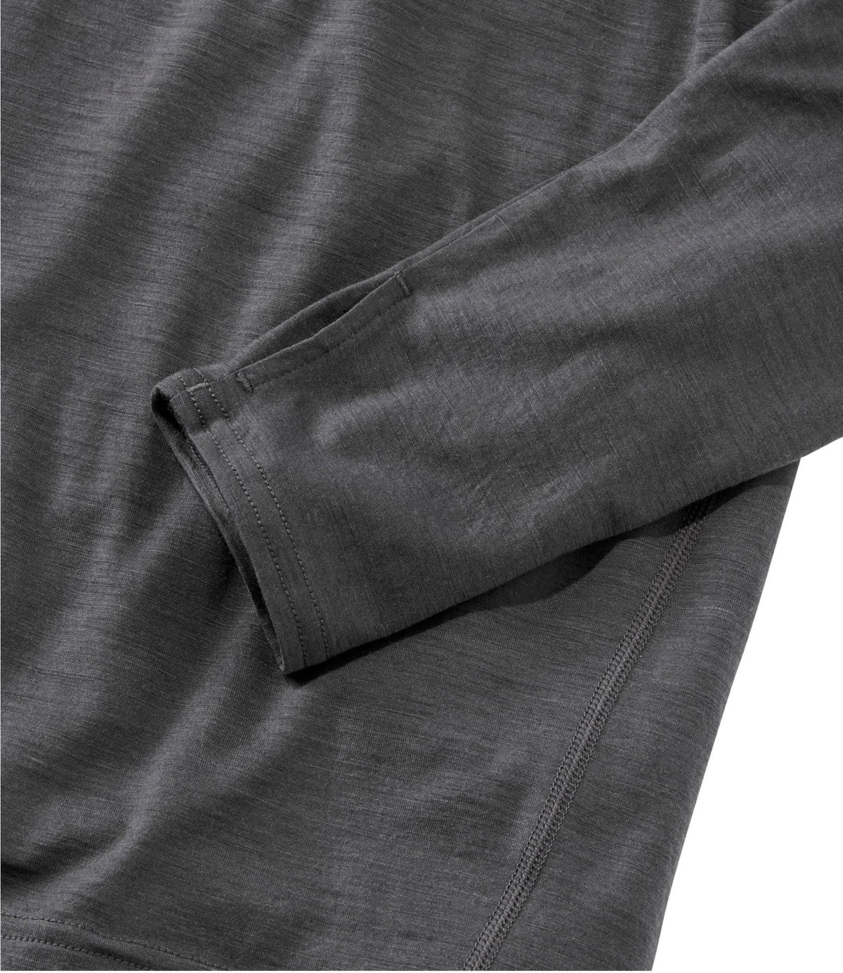 L.L.Bean Men's Cresta Wool Ultralight 150 Turtleneck Alloy Gray