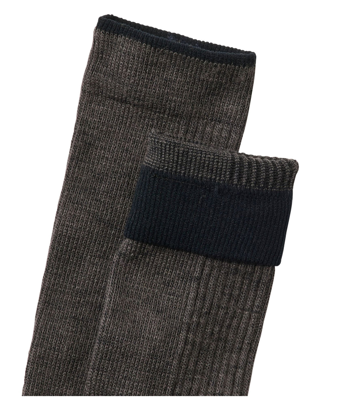 L.L.Bean Men's Everyday Chino Socks, Lightweight 2-Pack Charcoal+Charcoal