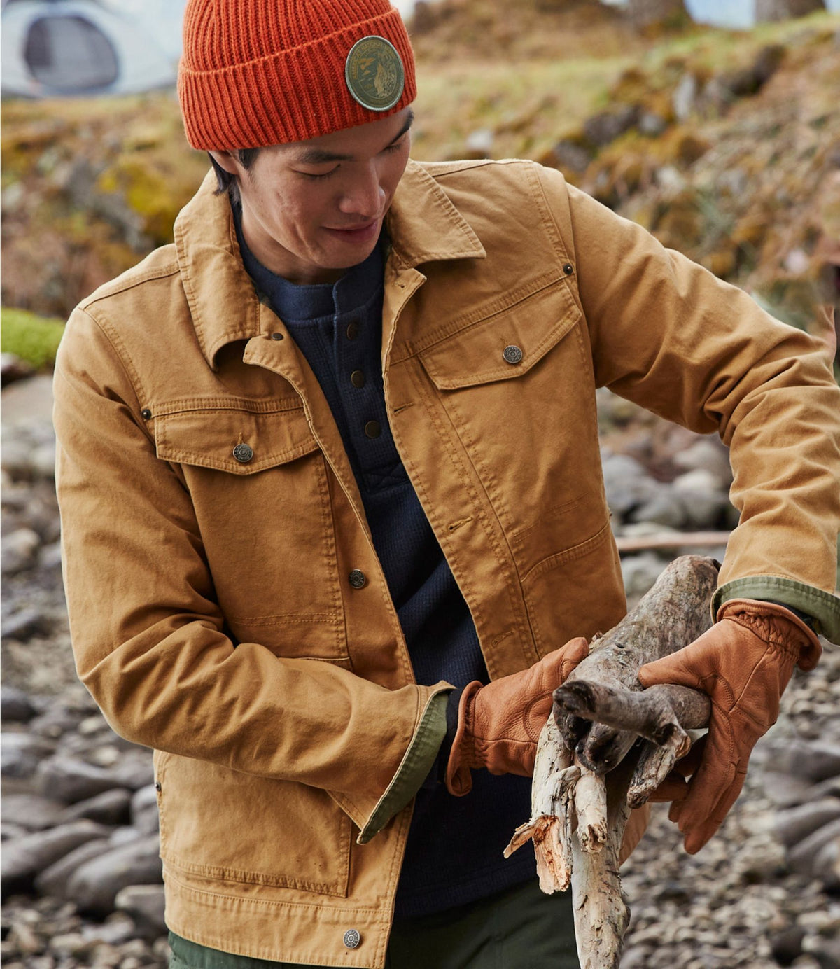 L.L.Bean Men's Deerskin Gloves Saddle