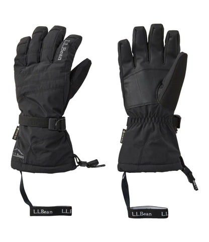 L.L.Bean Men's L.L.Bean GORE-TEX PrimaLoft Ski Gloves Black