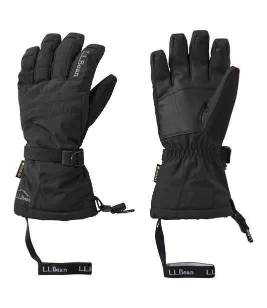 L.L.Bean Men's L.L.Bean GORE-TEX PrimaLoft Ski Gloves Black