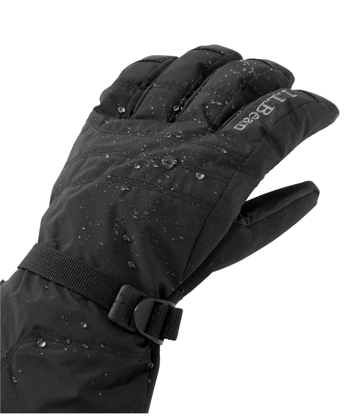 L.L.Bean Men's L.L.Bean GORE-TEX PrimaLoft Ski Gloves Black