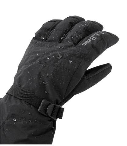L.L.Bean Men's L.L.Bean GORE-TEX PrimaLoft Ski Gloves Black