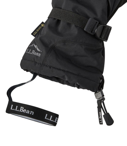 L.L.Bean Men's L.L.Bean GORE-TEX PrimaLoft Ski Gloves Black