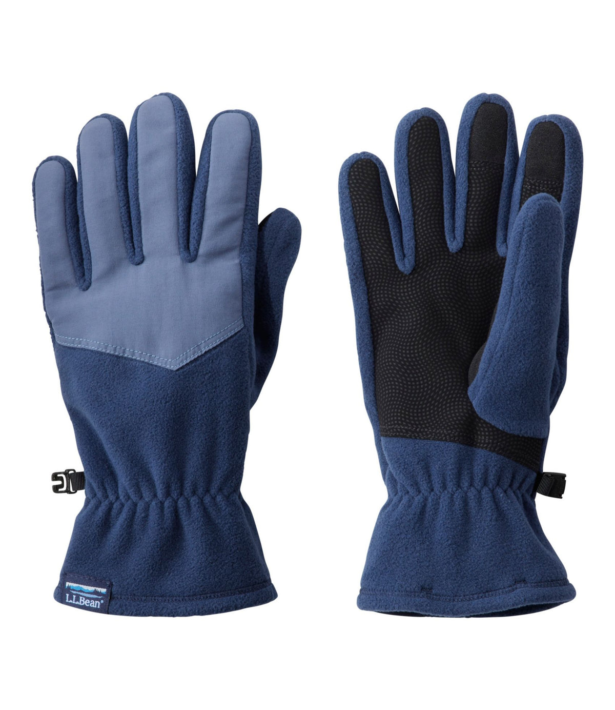 L.L.Bean Men's L.L.Bean Access Fleece Gloves Nautical Navy/Vintage Indigo