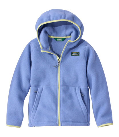 L.L.Bean Kids' Mountain Classic Fleece, Hooded Deep Lake