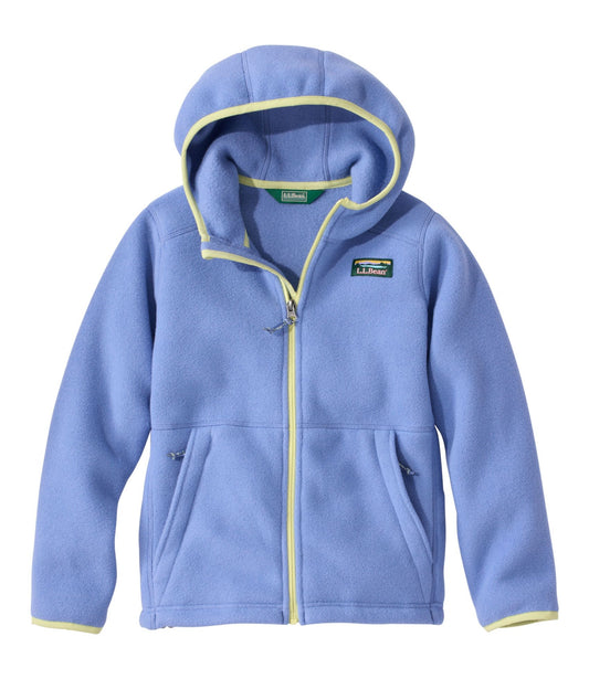 L.L.Bean Kids' Mountain Classic Fleece, Hooded Deep Lake