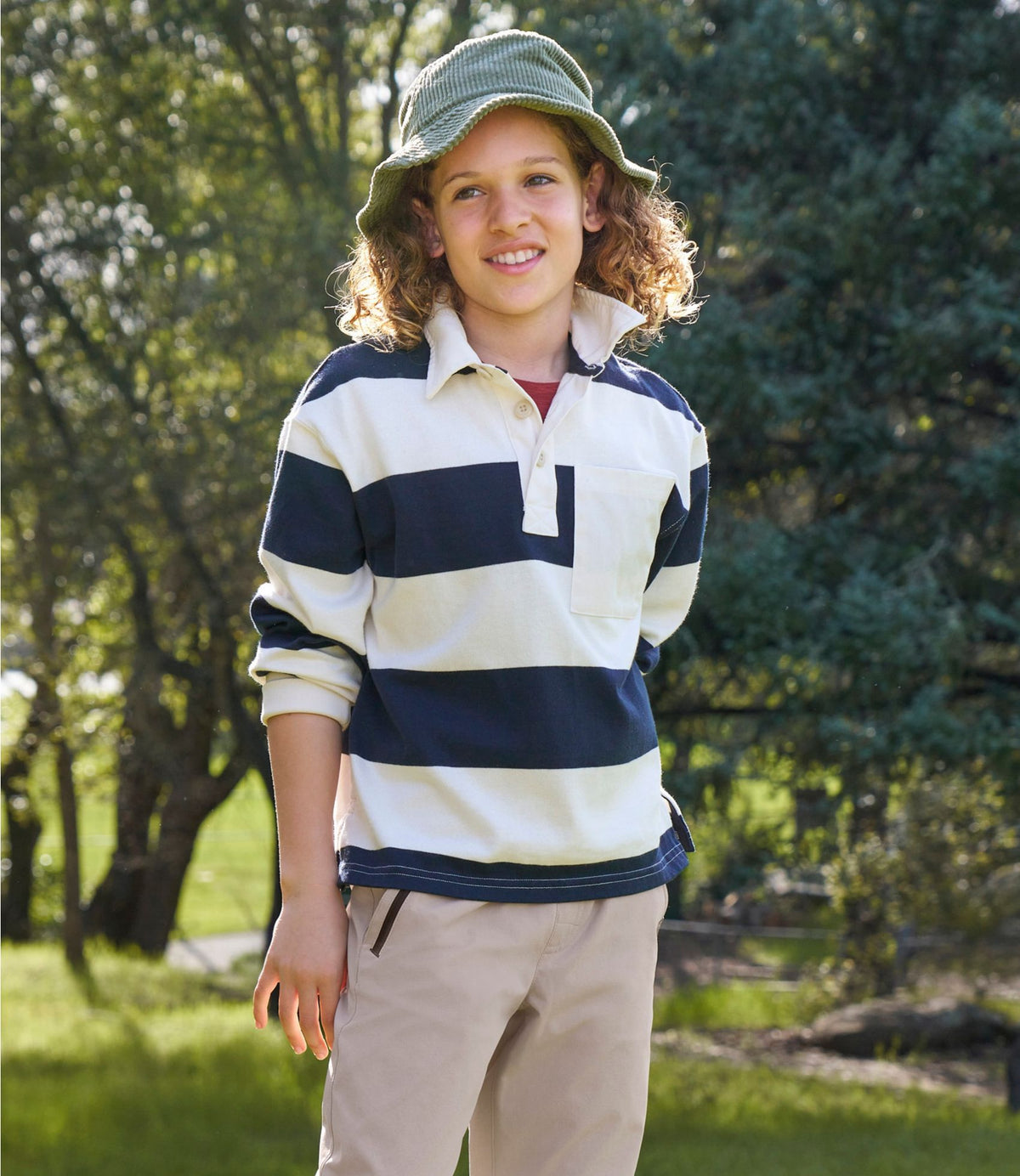 L.L.Bean Kids' Striped Rugby Shirt