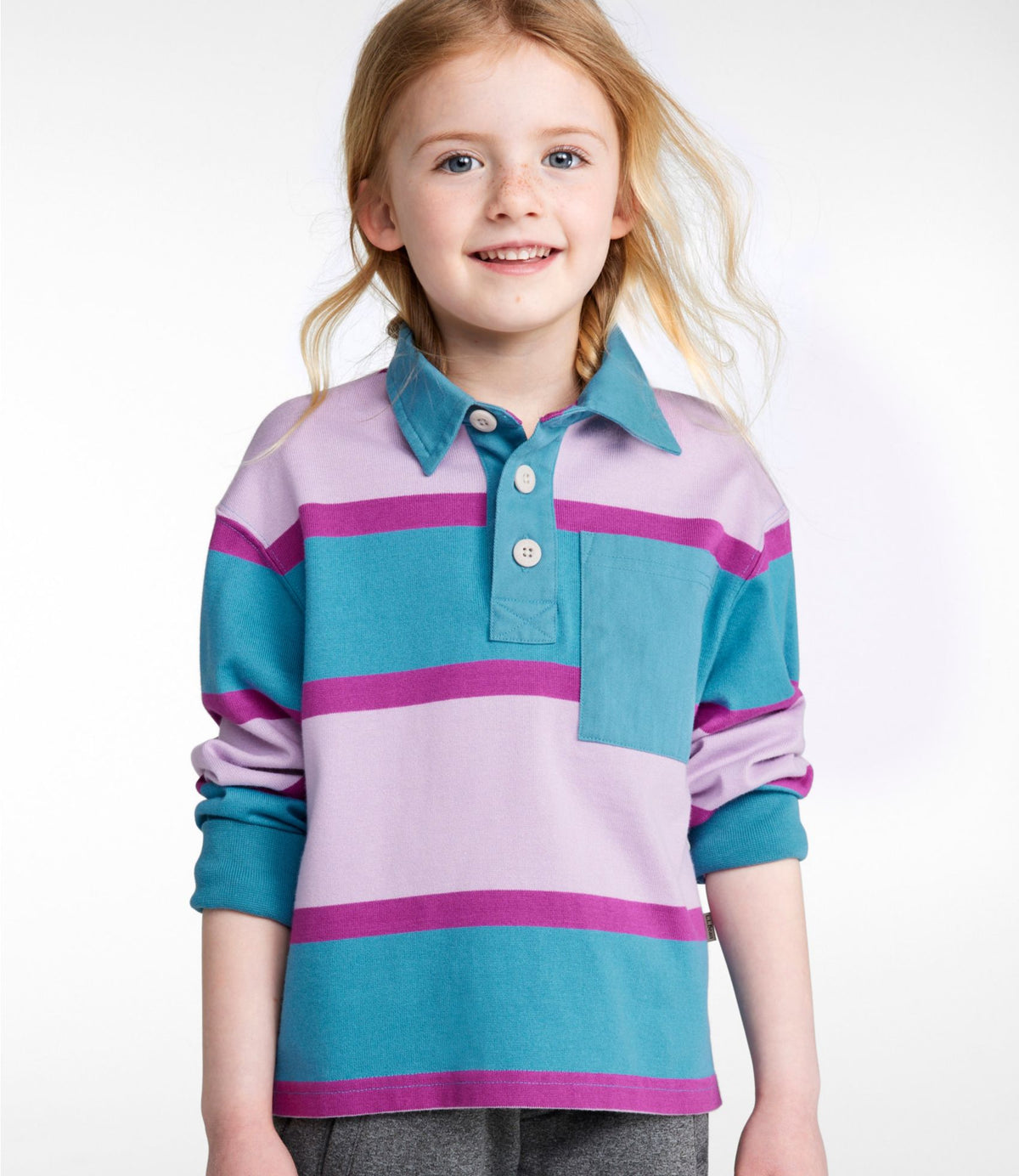 L.L.Bean Kids' Striped Rugby Shirt