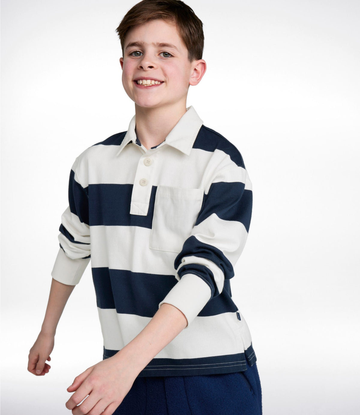 L.L.Bean Kids' Striped Rugby Shirt
