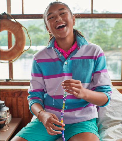 L.L.Bean Kids' Striped Rugby Shirt