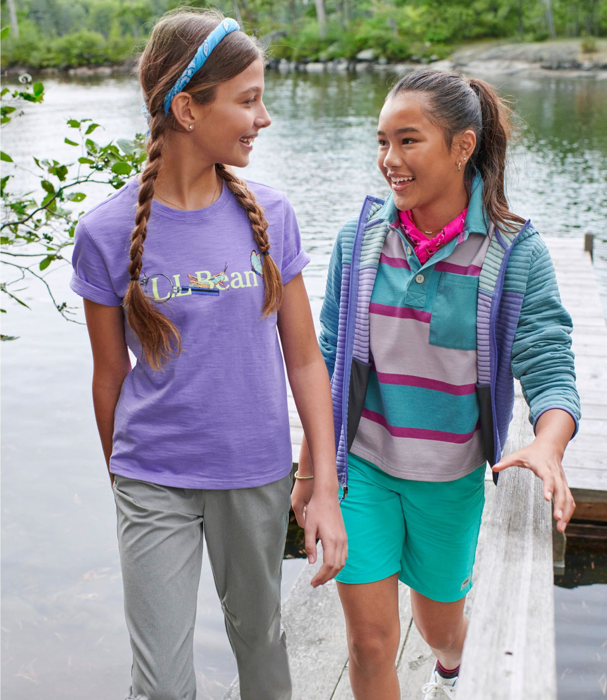 L.L.Bean Kids' Striped Rugby Shirt