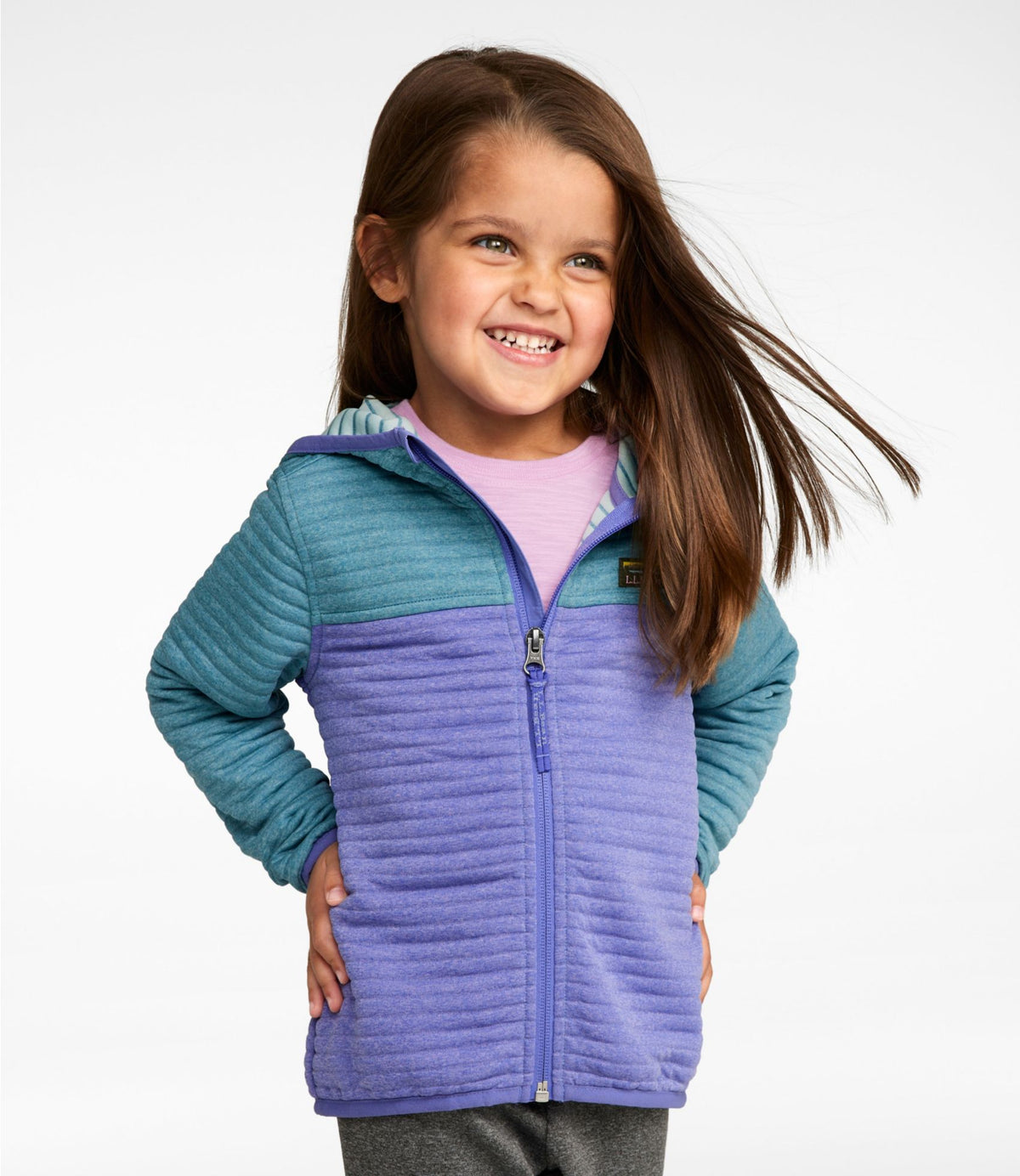 L.L.Bean Toddlers' Airlight Full-Zip Hoodie Carbon Navy