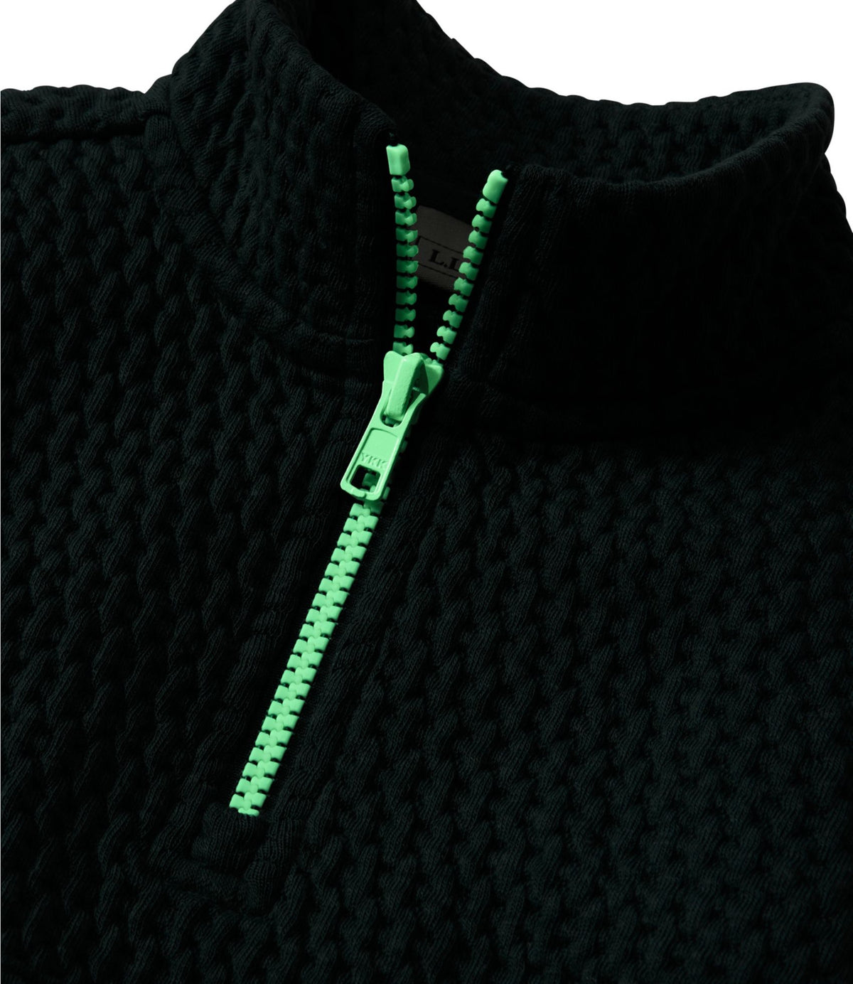 L.L.Bean Toddlers' Ridgeknit Pullover, Glow-in-the-Dark Quarter-Zip Dark Marine Blue