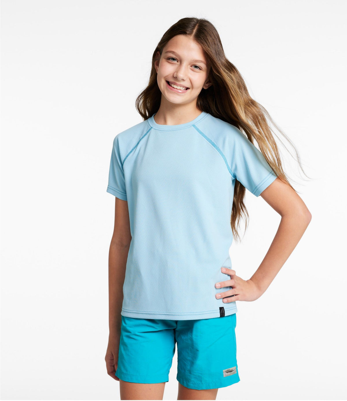 L.L.Bean Kids' L.L.Bean Trail Tee Ocean Waves