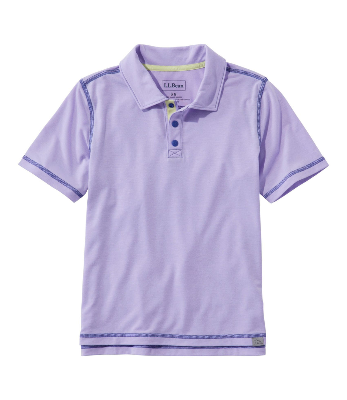 L.L.Bean Kids' Everyday SunSmart® Polo French Lilac