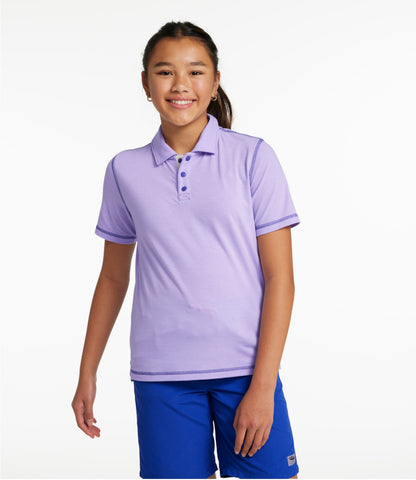 L.L.Bean Kids' Everyday SunSmart® Polo French Lilac